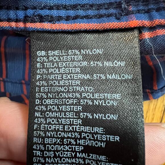 The North Face Shirt Mens Small Long Sleeve Plaid Button Performance Blue - Picture 5 of 9